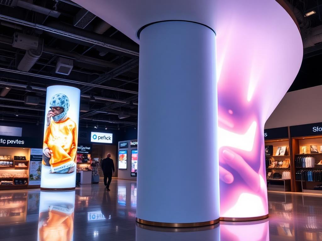 LED flessibile su colonna